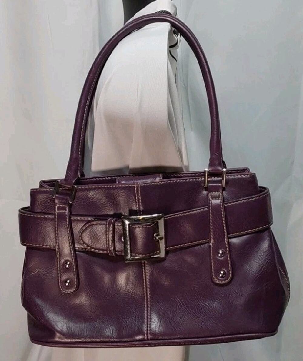 St Johns Bay Purple Buckle Handbag
